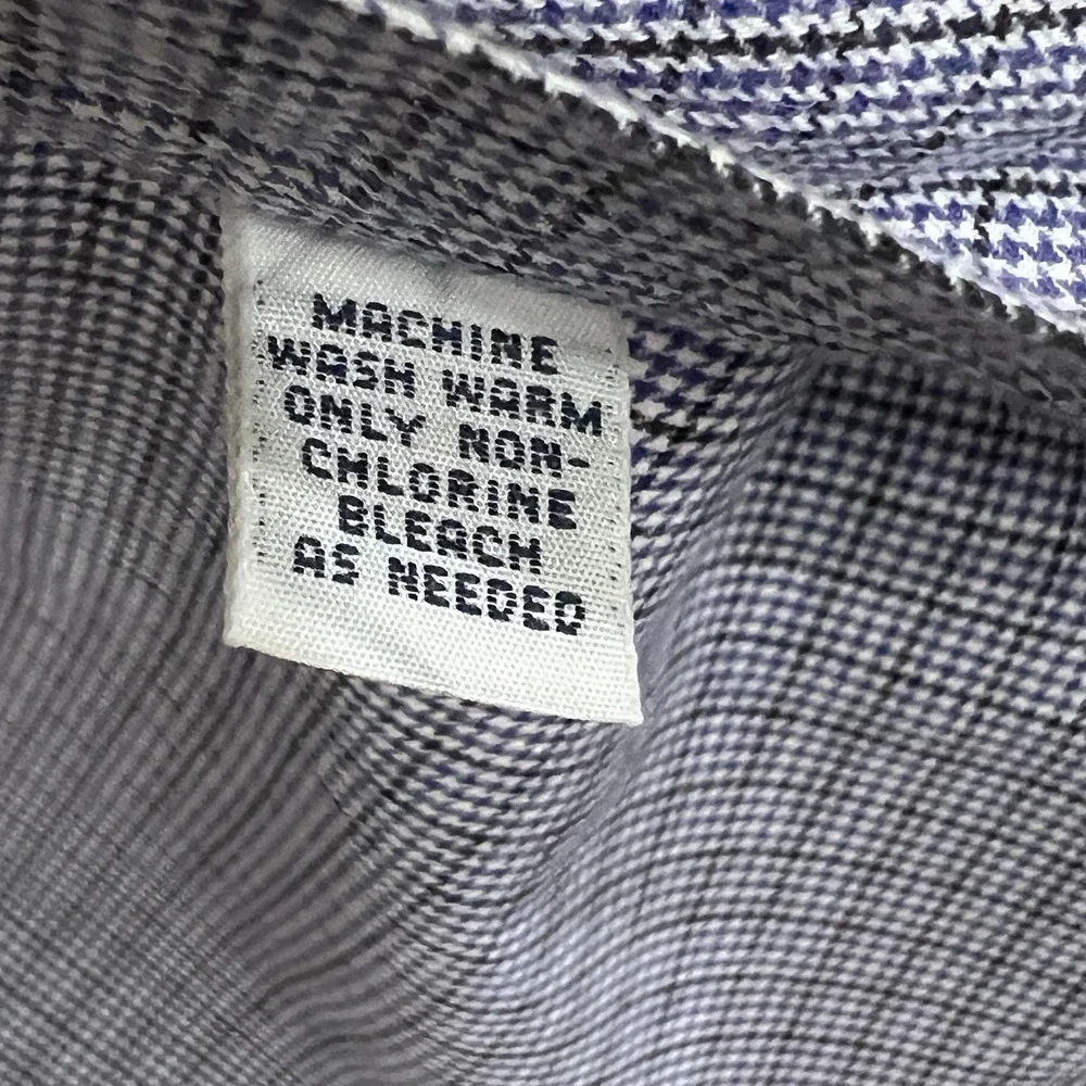 Polo Ralph Lauren Yarmouth Oxford Button Long Sleeve Check Blue Shirt 17.5 36/37